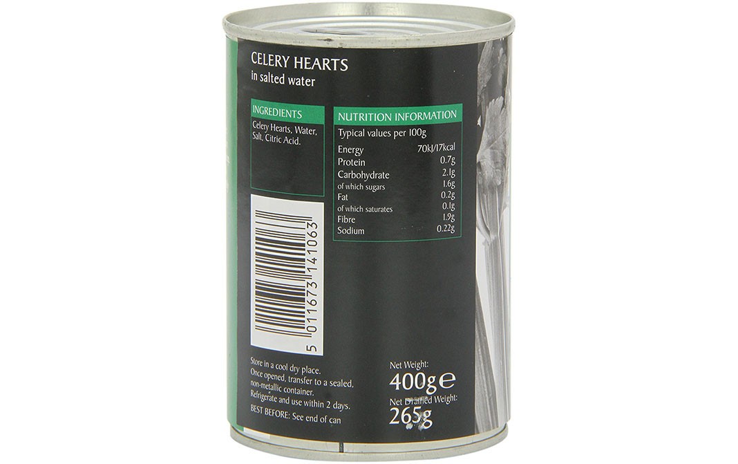 Epicure Celery Hearts In Salted Water   Tin  400 grams